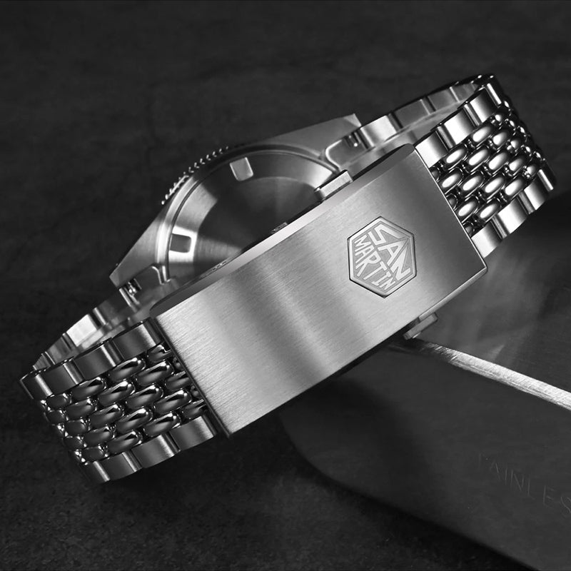 San Martin Blue Dial Men's Watch - SN0007