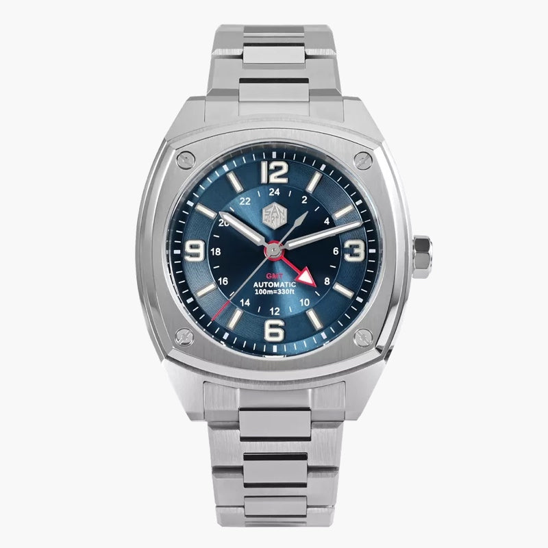 San Martin 40mm Blue Dial Men's Watch - SN0026-G