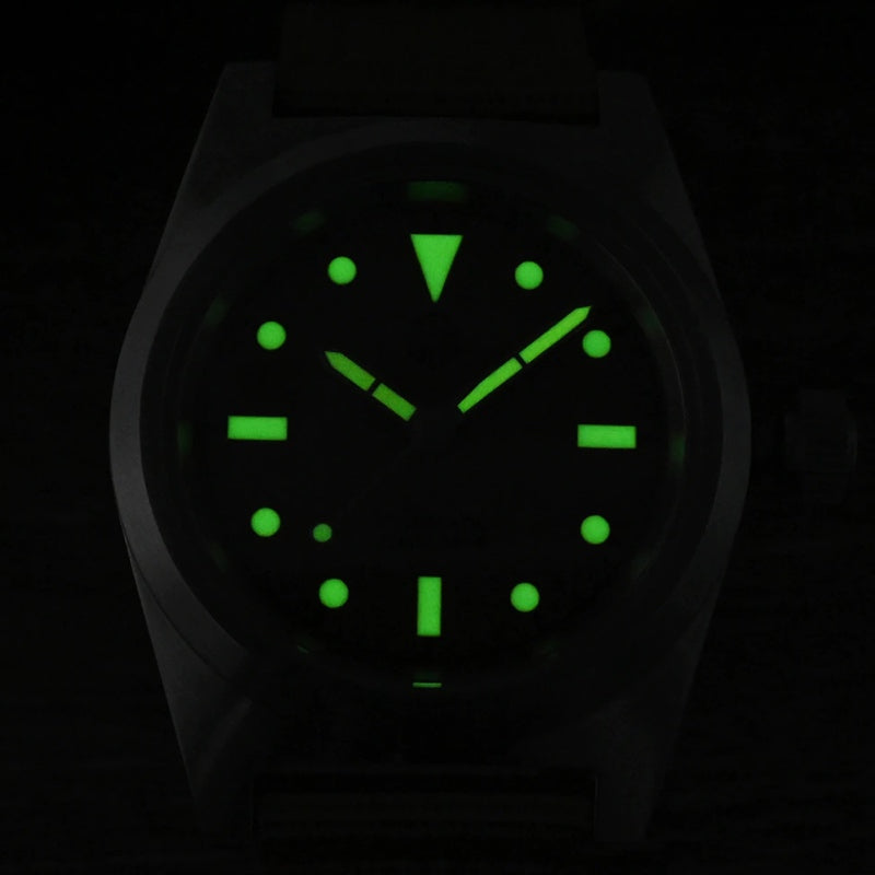 San Martin 38mm Gray Dial Pilot Vintage Military Nylon Strap Men's Watch - SN0029-G