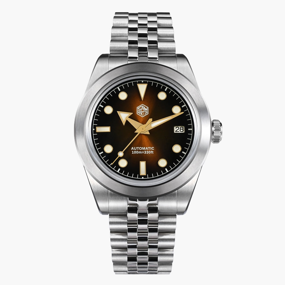 San Martin 39mm Brown Dial Men's Watch - SN0053-G