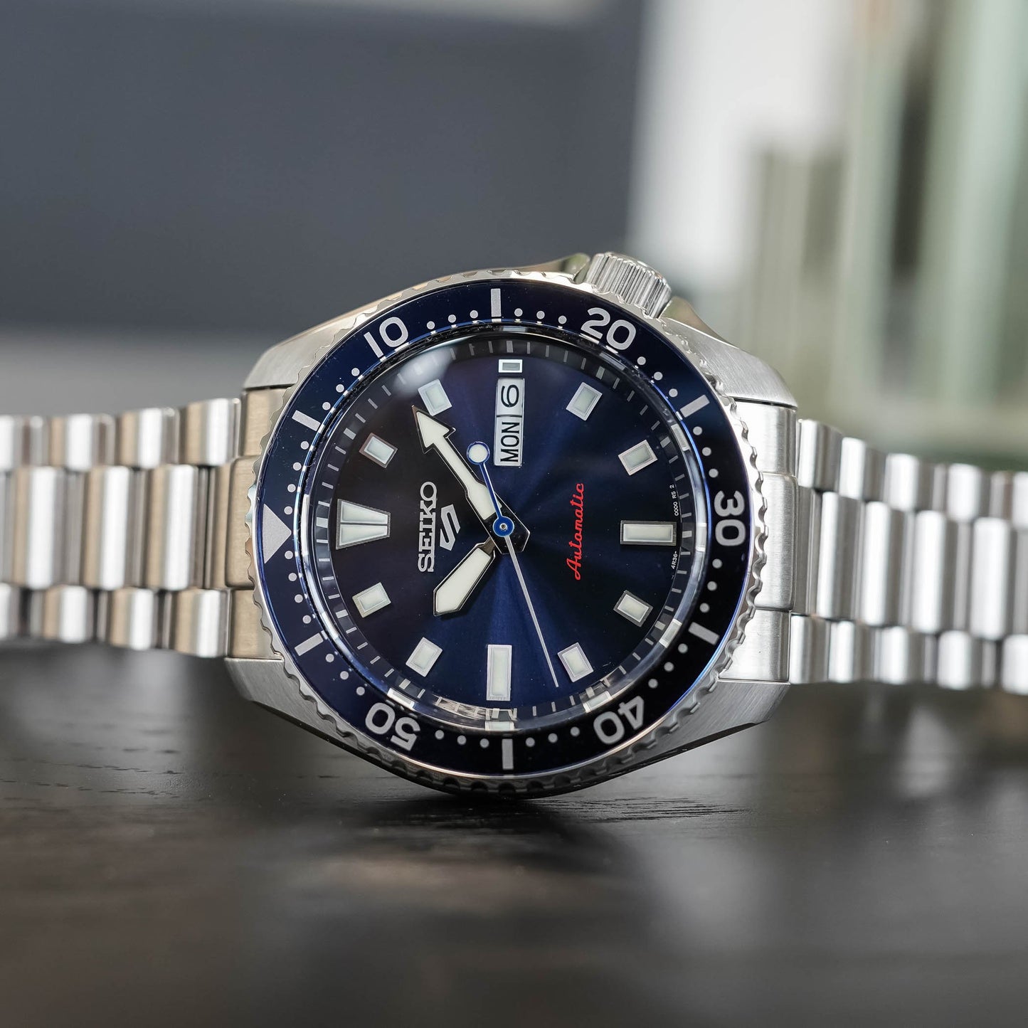 Seiko 5 Sports Blue Dial Automatic Men's Watch - SRPL83