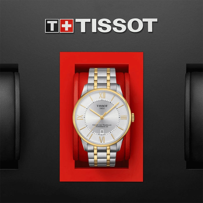 Tissot Chemin Des Tourelles Powermatic 80 Dual Tone Men's Watch- T099.407.22.038.00