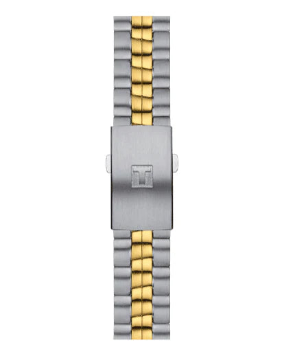 Tissot T Sport PR 100 Chronograph White Dial Two Tone Steel Strap For Men's Watch - T101.417.22.031.00