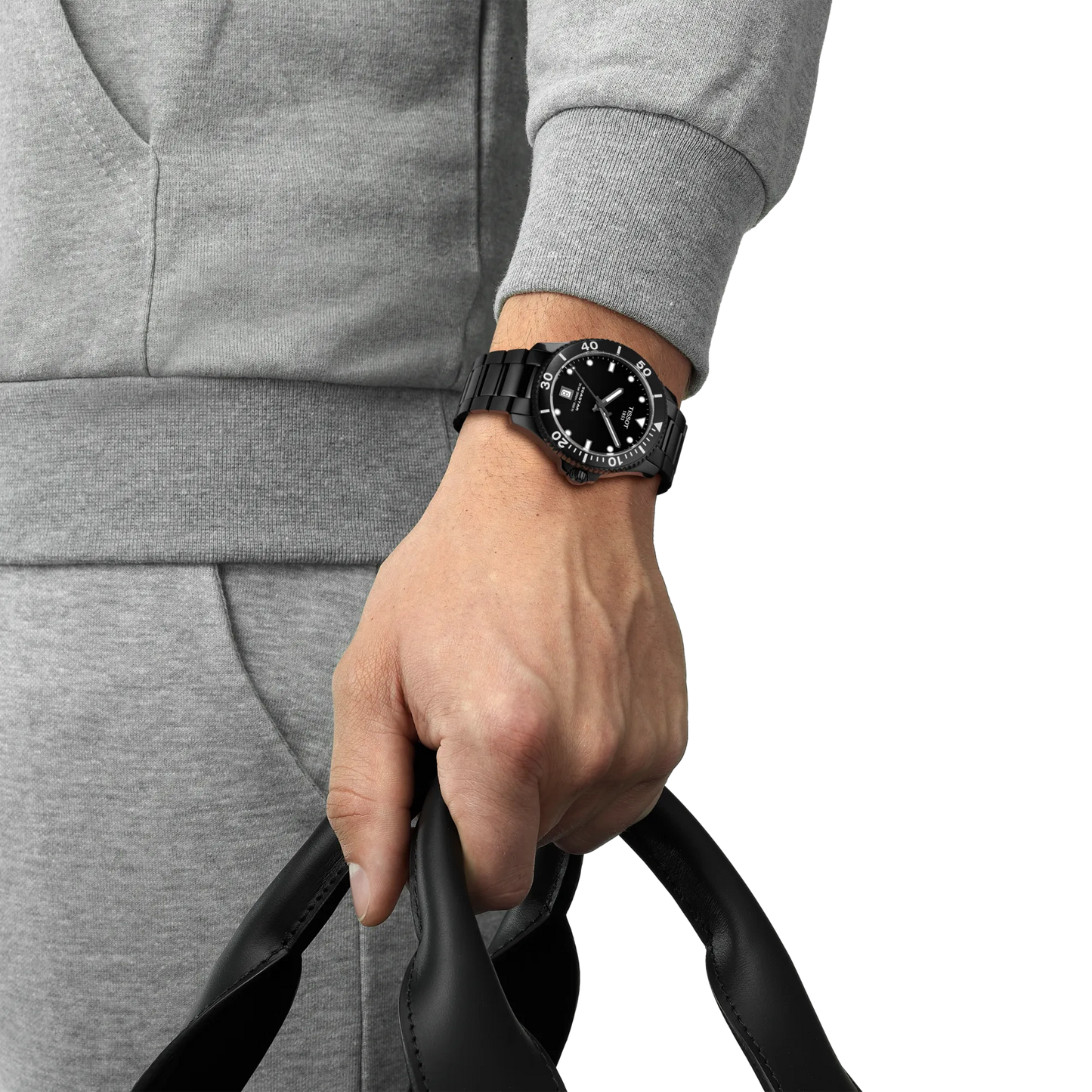 Tissot Seastar 1000 Quartz Black Dial Black Strap Men's Watch - T120.410.33.051.00