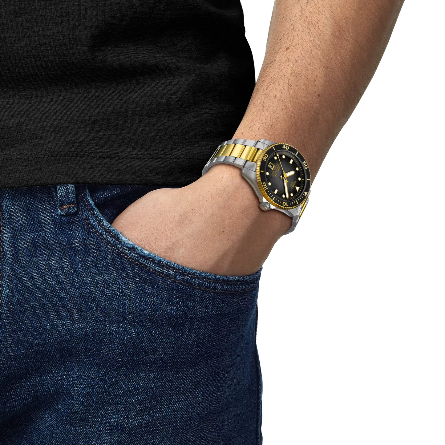 Tissot Seastar 1000 Dual Tone Powermatic 80 40mm Men's Watch-T120.807.22.051.00