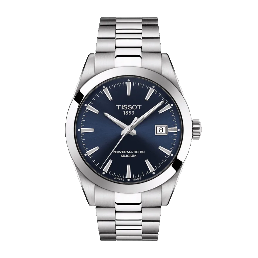 Tissot Gentleman Powermatic 80 Silicium Blue Dial Men's Watch - T127.407.11.041.00