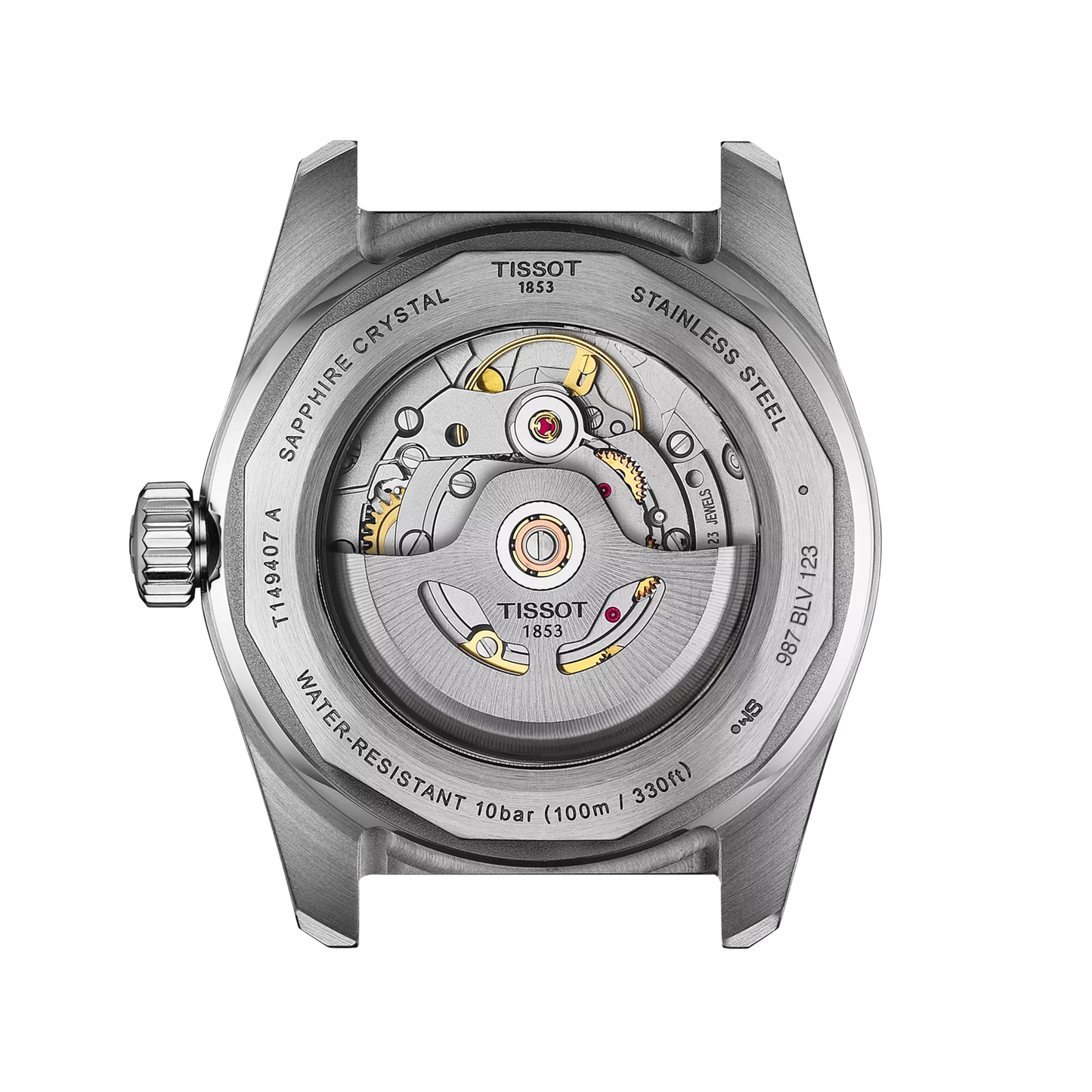 Tissot PR516 Powermatic 80 Black Dial Men's Watch- T149.407.11.051.00