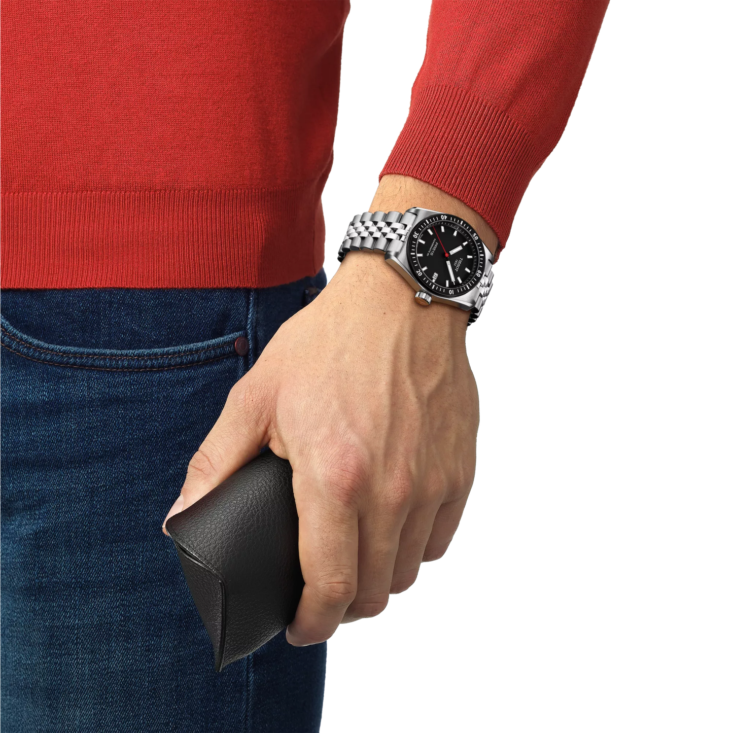 Tissot PR516 Powermatic 80 Black Dial Men's Watch- T149.407.11.051.00