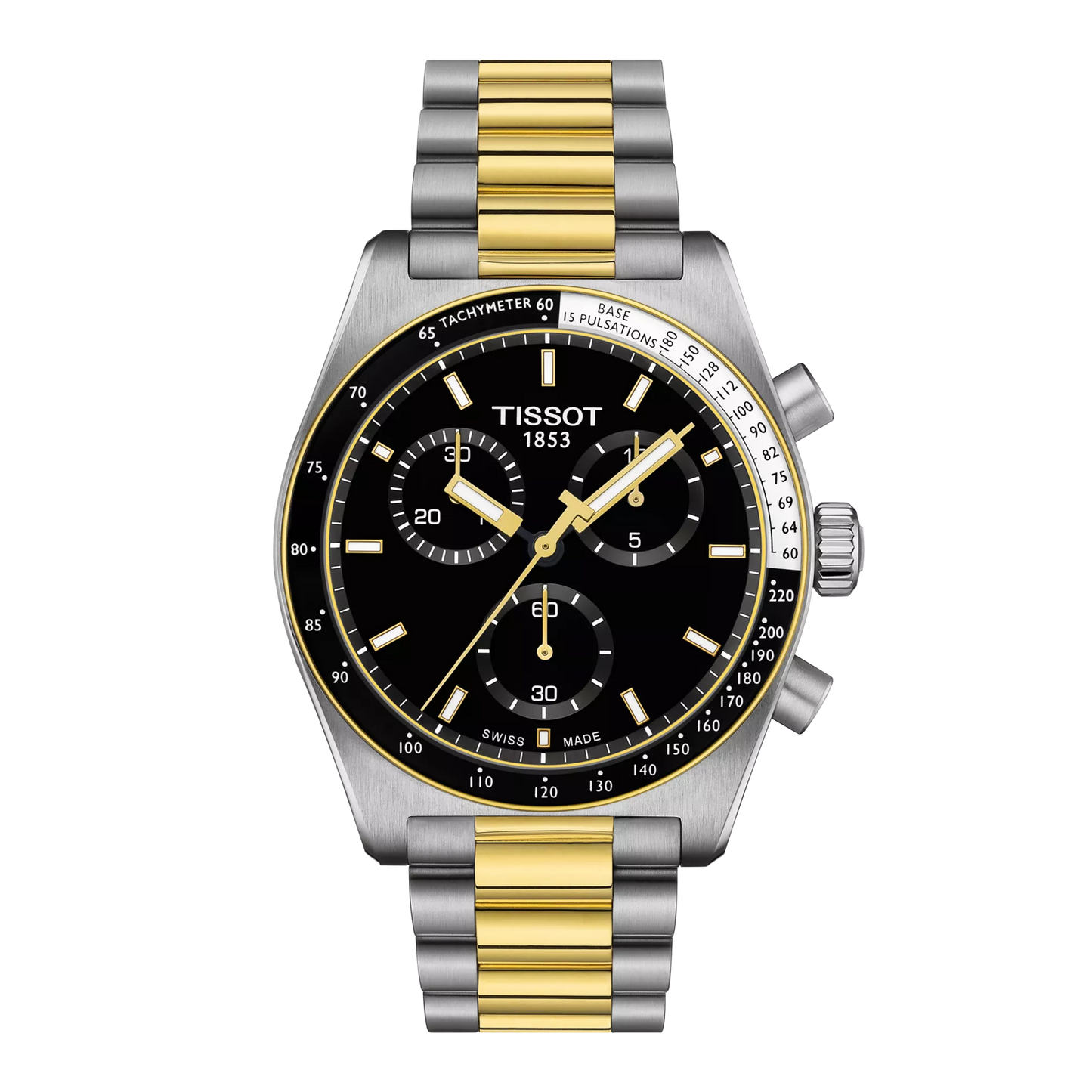 Tissot PR516 Dual Tone Black Dial Men's Chronograph Watch- T149.417.22.051.00
