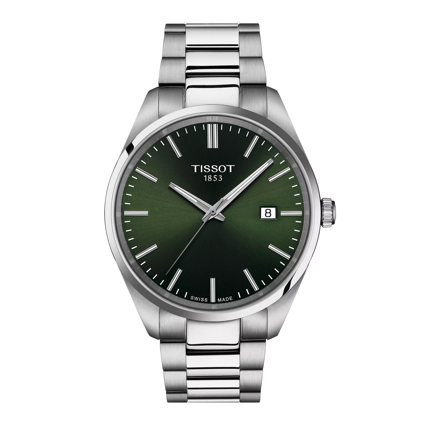 Tissot PR100 Green Dial Men's Classic Date Watch- T150.410.11.091.00
