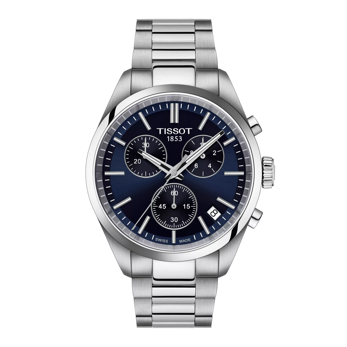 Tissot PR100 Blue Dial Men's Chronograph Watch- T150.417.11.041.00
