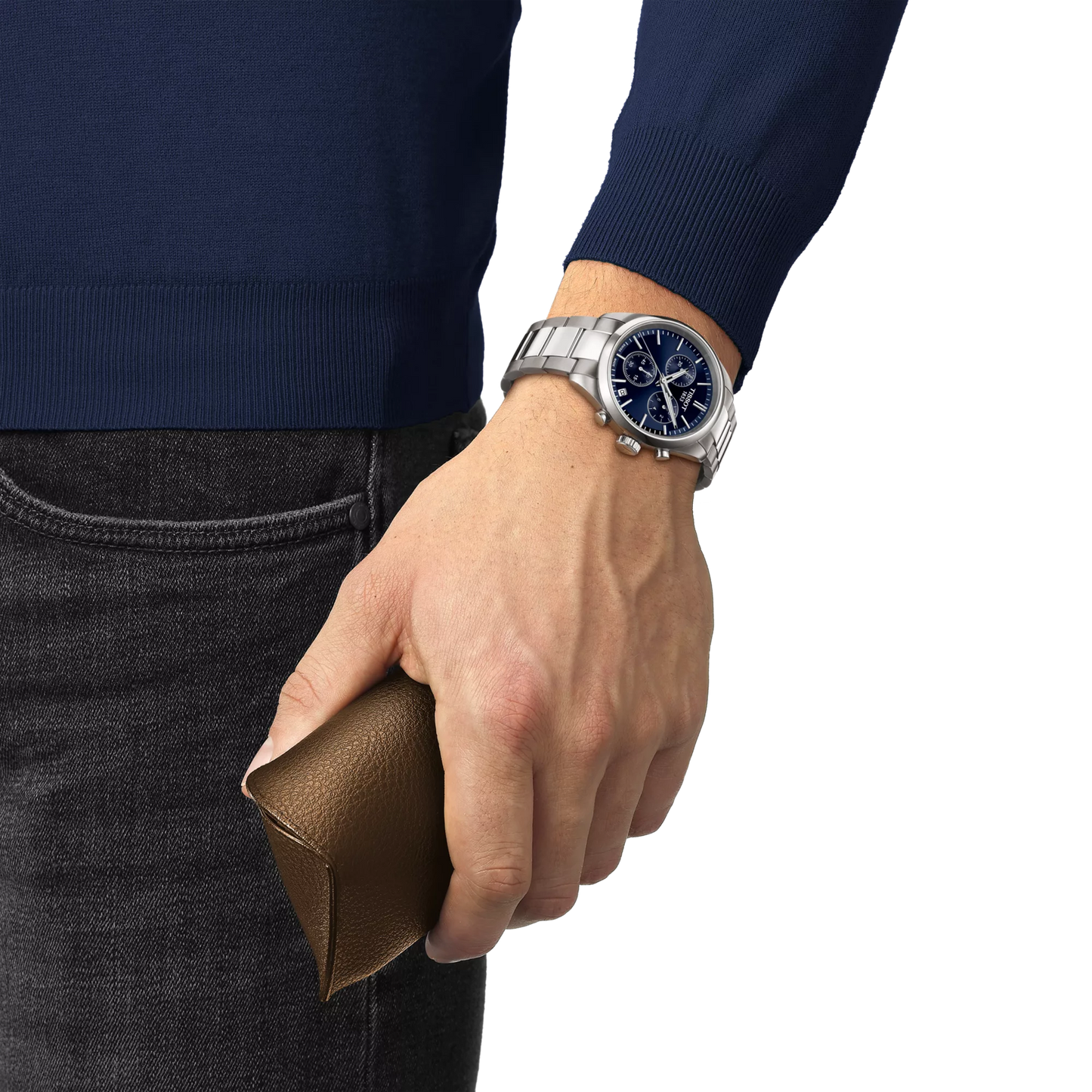 Tissot PR100 Blue Dial Men's Chronograph Watch- T150.417.11.041.00