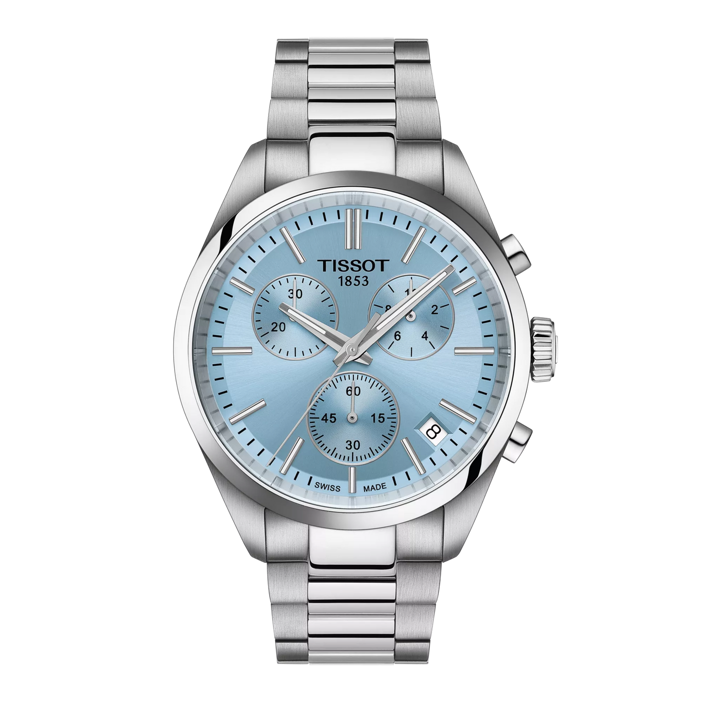 Tissot PR100 Ice Blue Dial Men's Chronograph Watch-T150.417.11.351.00