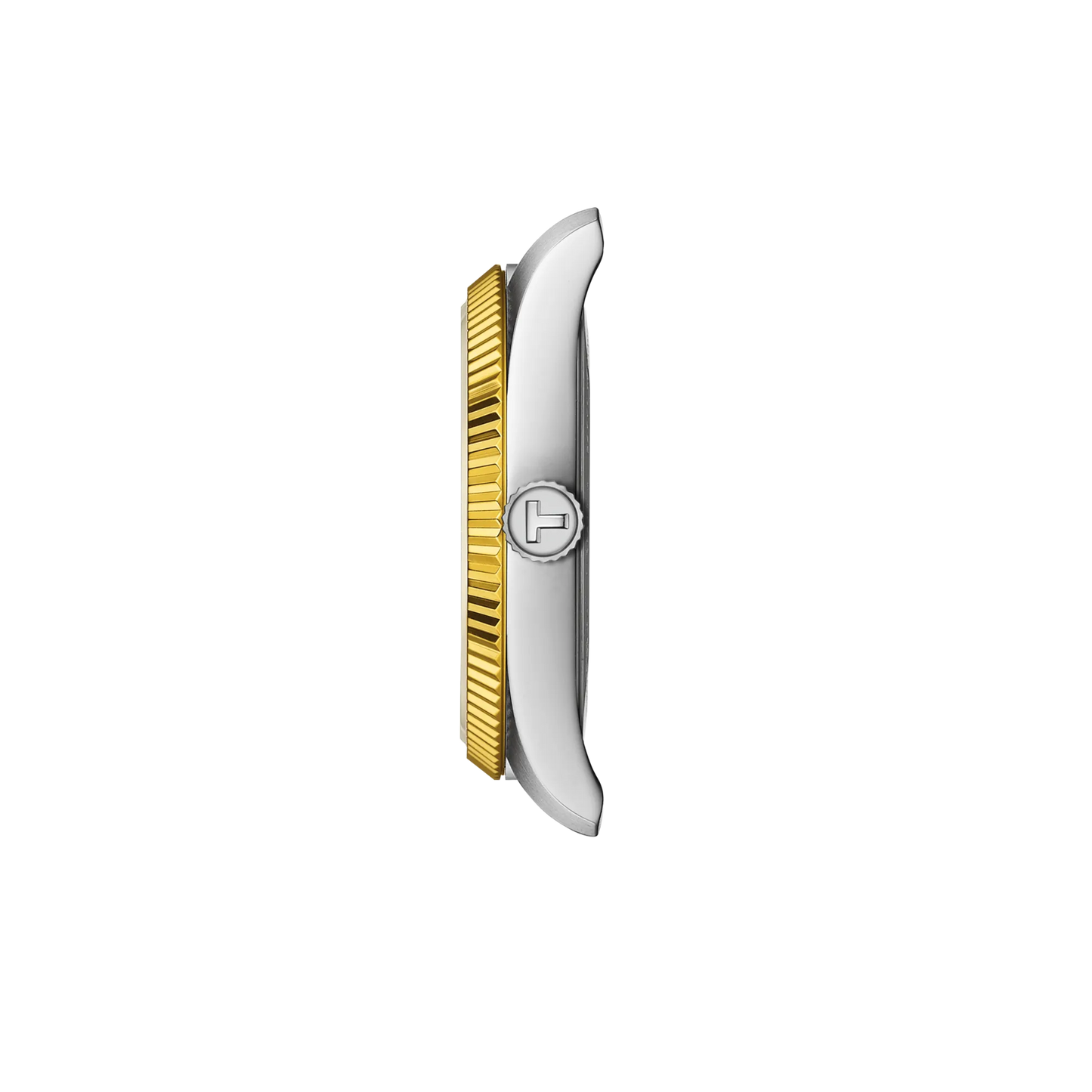 Tissot Ballade Dual tone 34mm Silver Dial Ladies Watch- T156.210.22.031.00