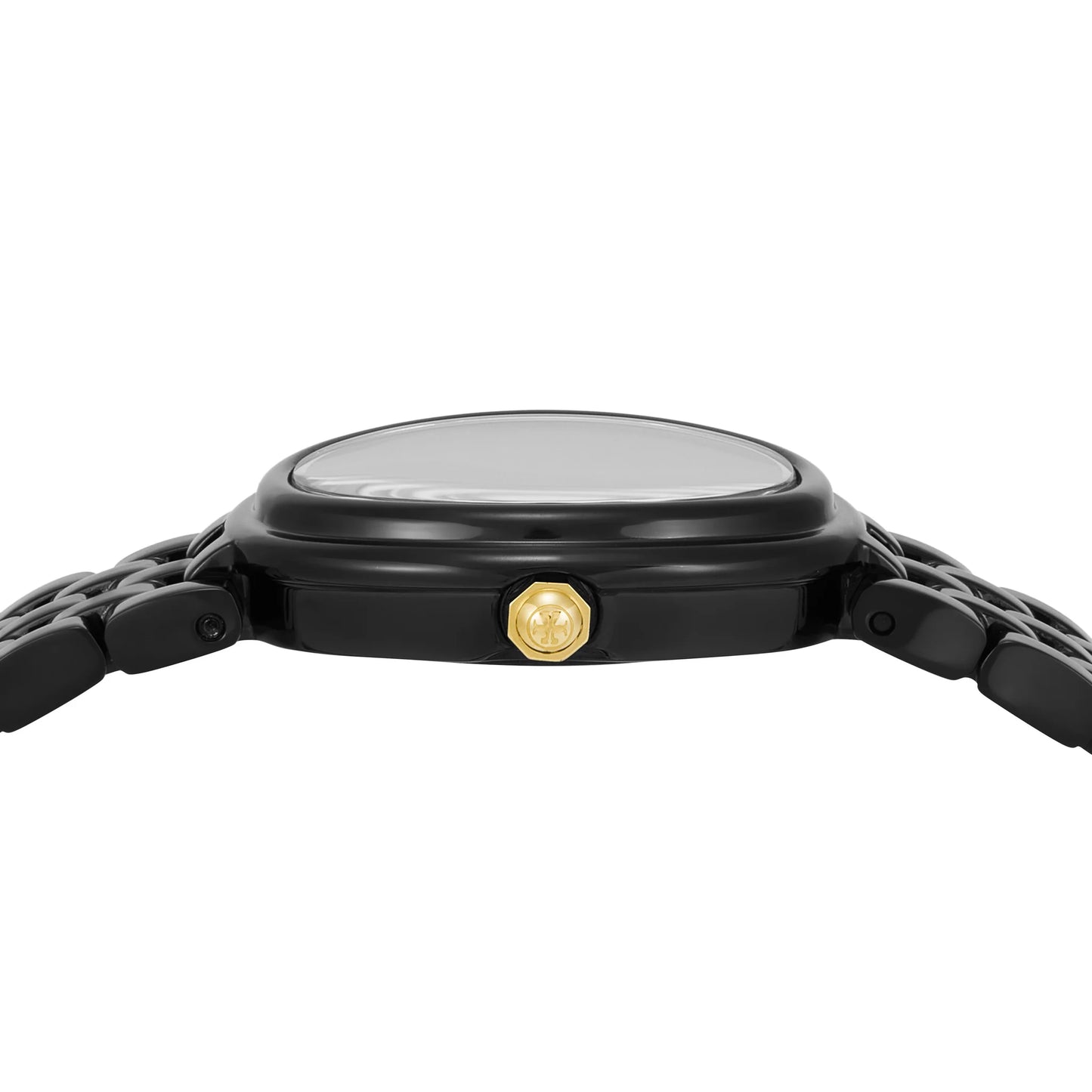 Tory Burch The Oval Black Analogue Ladies Watch - TBW6035