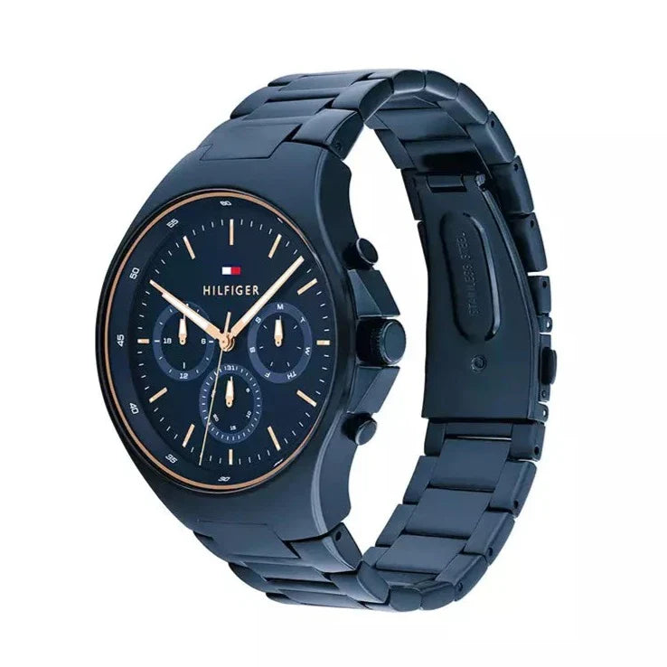 Tommy Hilfiger Justin Blue Dial Men's Chronograph Watch- TH1792058