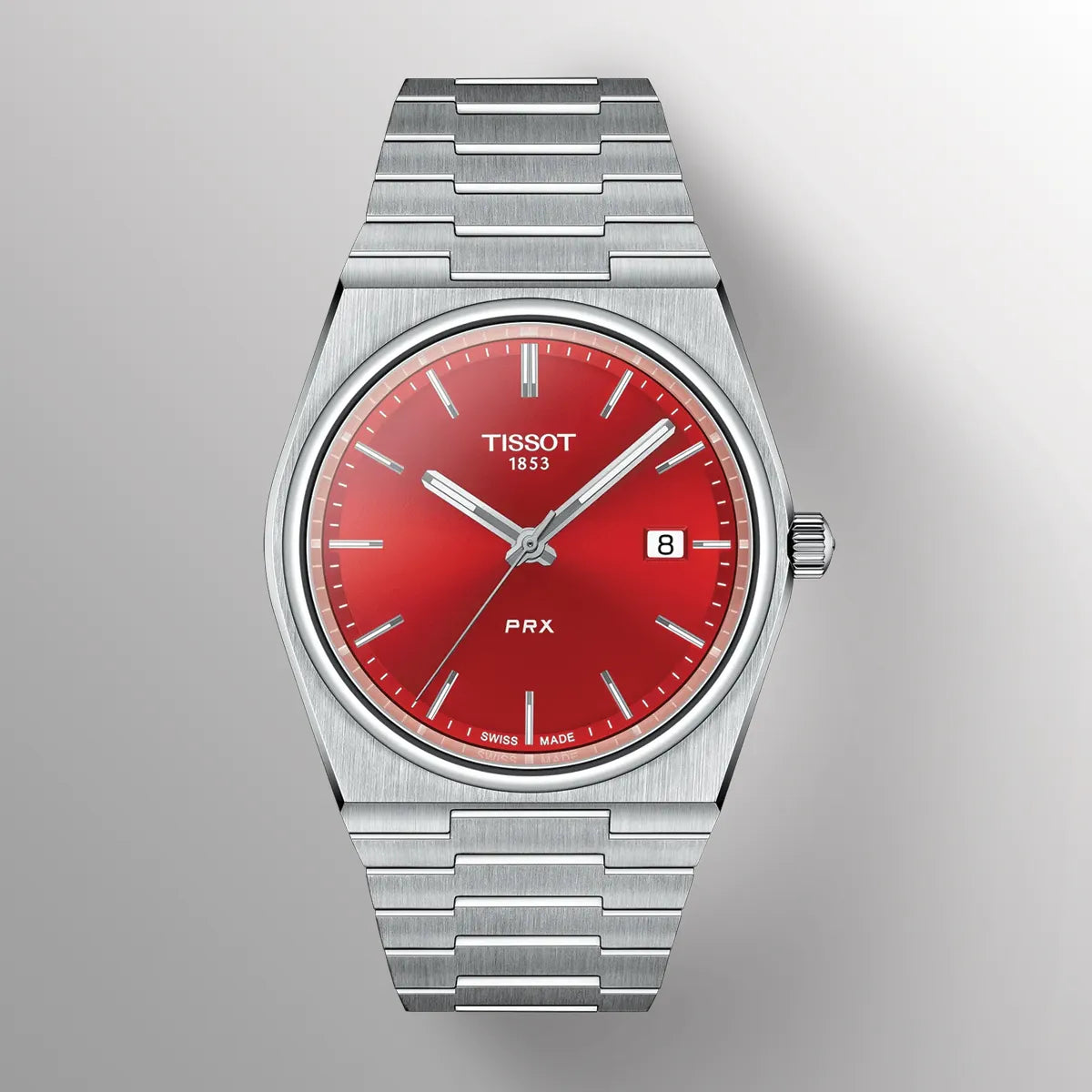 Tissot PRX Red Dial 40mm Men's Watch - T137.410.11.421.00