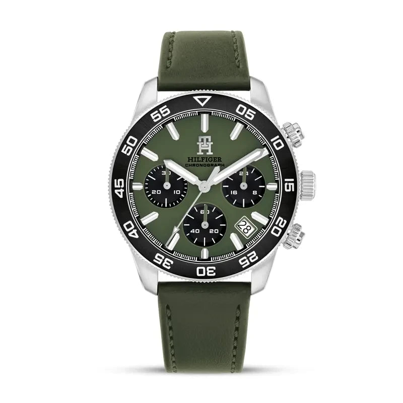Tommy Hilfiger Green Dial Green strap Men's Watch - 1792188