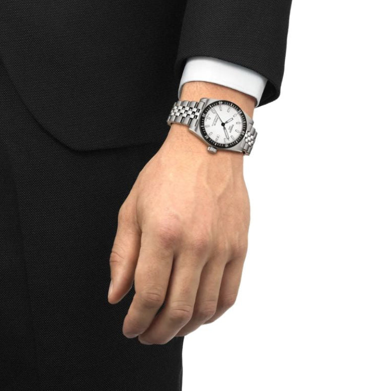 Tissot PR516 Powermatic 80 White Dial 38mm Men's Watch - T149.407.11.031.00