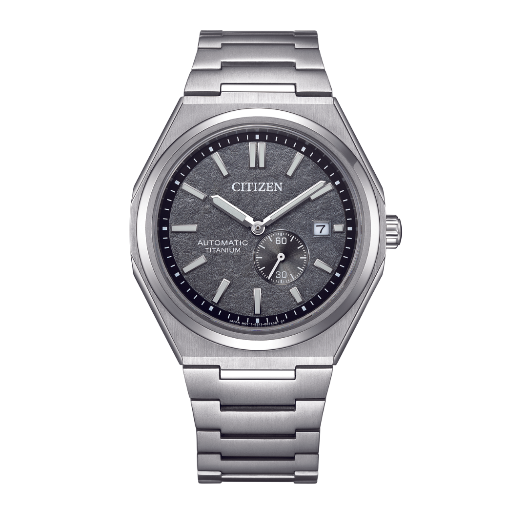 Citizen Zenshin Super Titanium Grey Dial Men's Mechanical Watch- NJ0180-80H