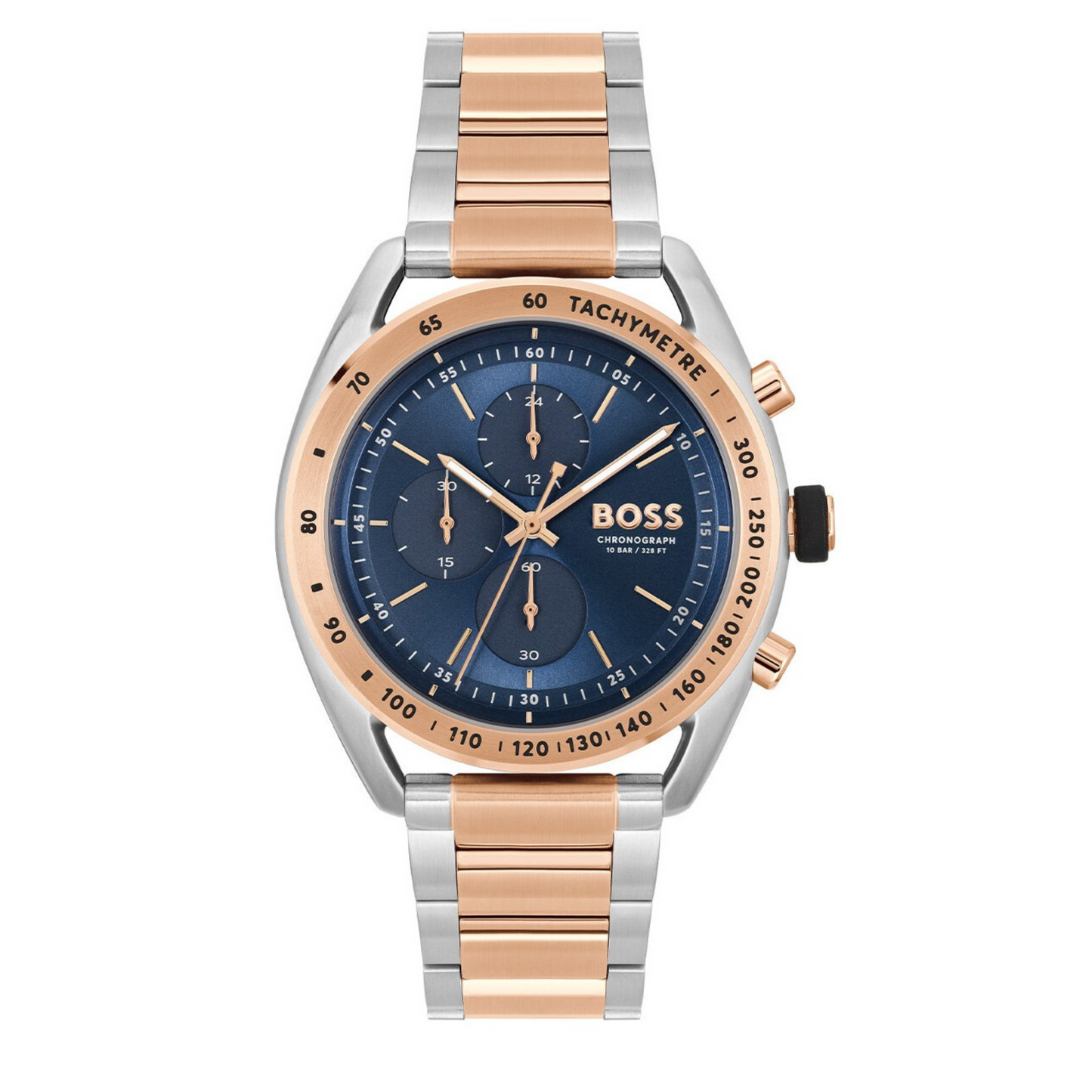 Hugo Boss Center Court Dual Tone Blue Dial Mne's Chronograph Watch- HB1514026