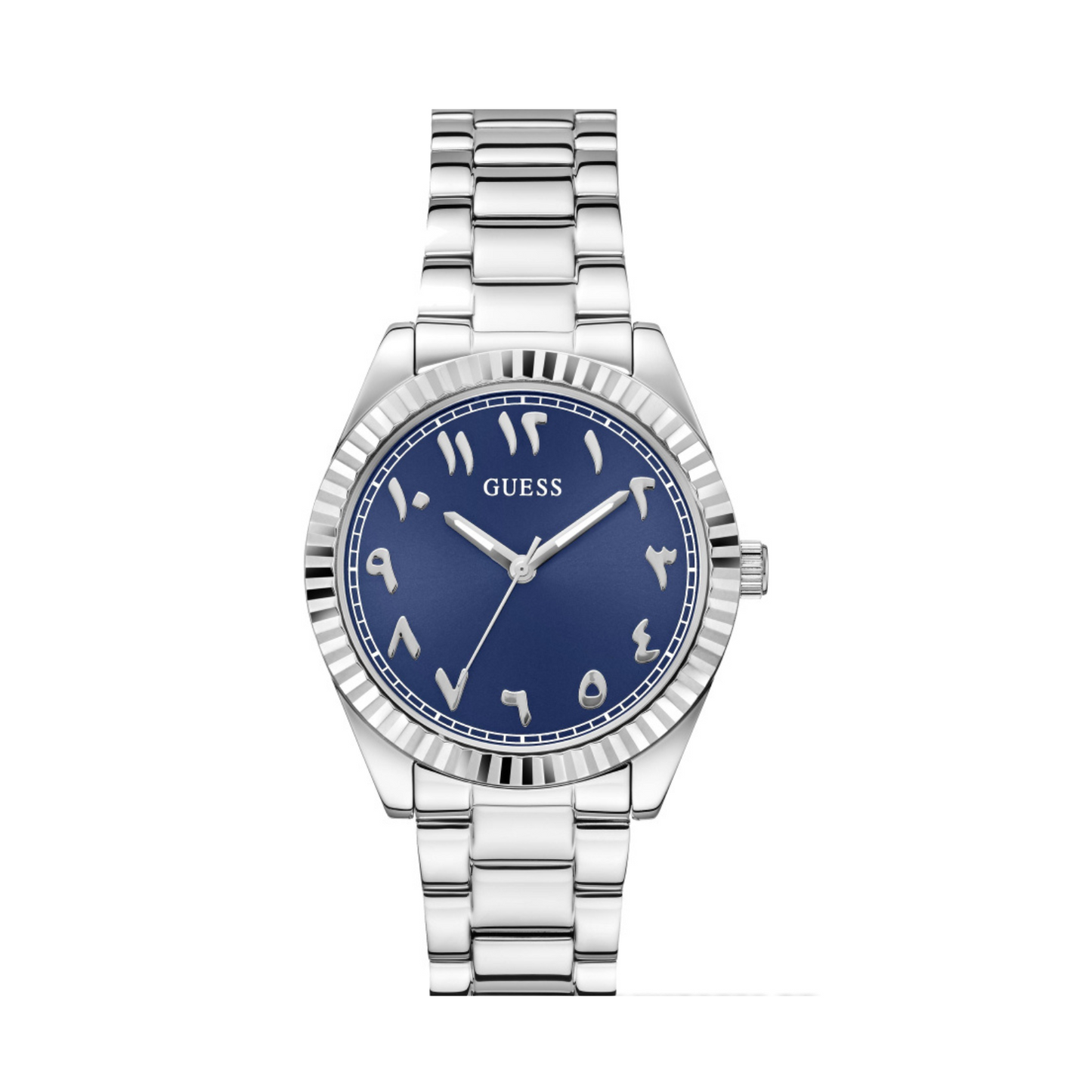 Guess Luna Arabic Dial Stainless Steel Ladies Watch- GW0735L1