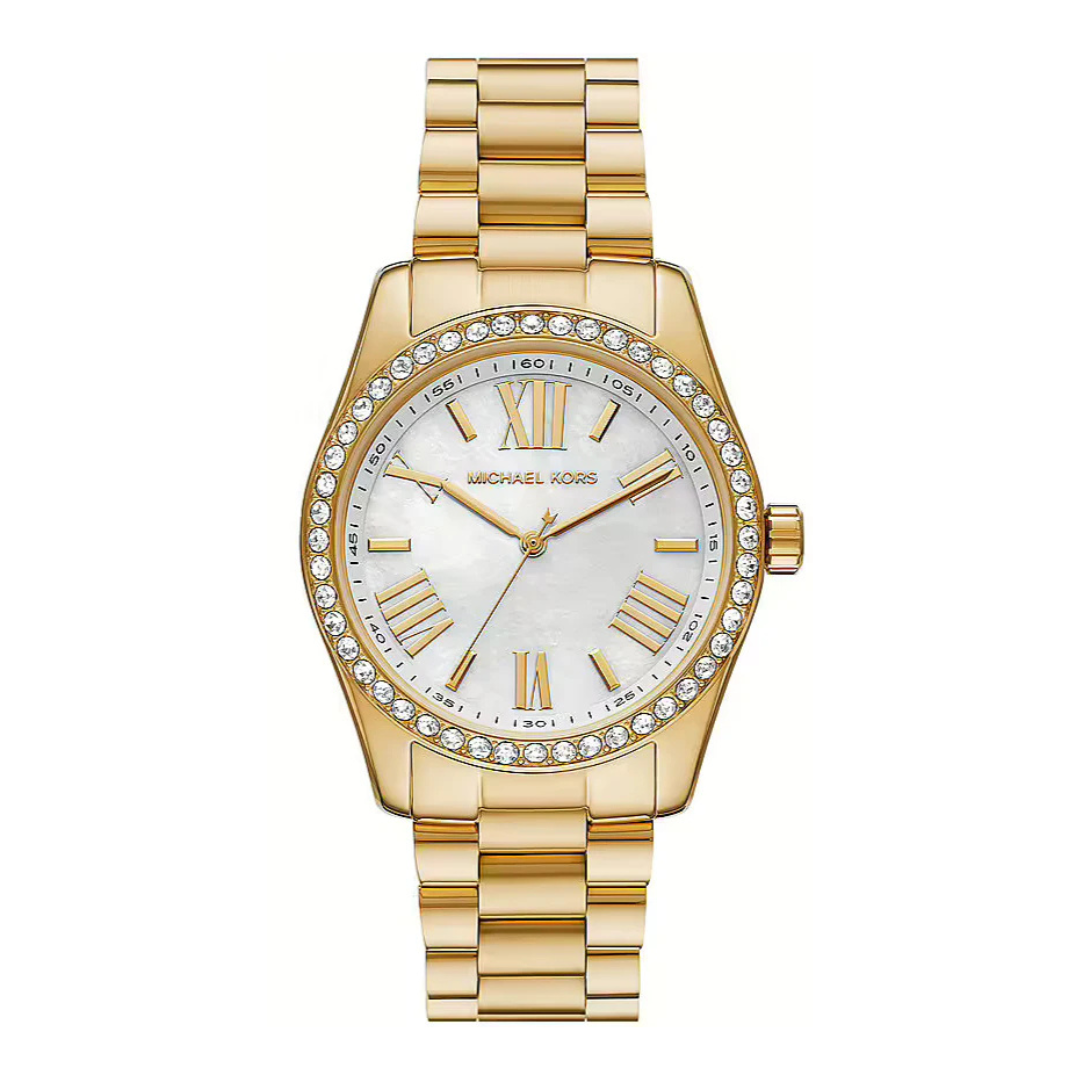 Michael Kors Lexington White Dial Ladies Watch- MK1079