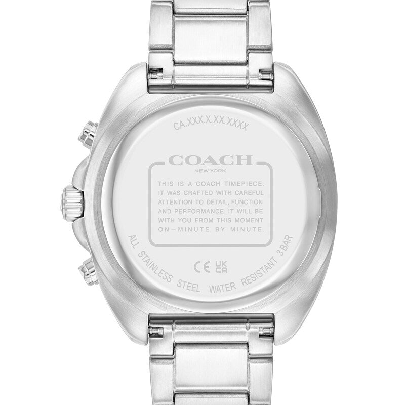 Coach Charter Chronograph with Silver-Tone Dial Men's Watch - 14602702