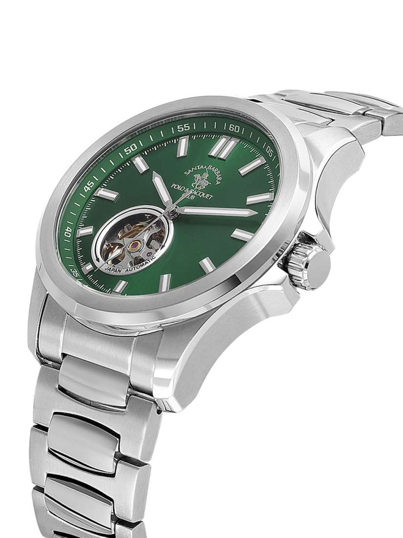 Santa Barbara Polo & Racquet Club Automatic Green Dial Men's Watch - SB.1.10629-4