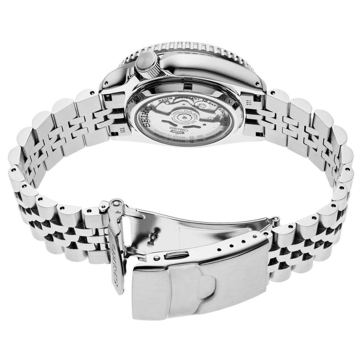 Seiko5 Sports White Dial GMT Men's Automatic Watch- SSk033