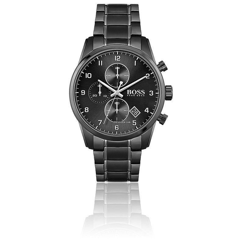 Hugo Boss Men's Black Skymaster Watch- 1513785