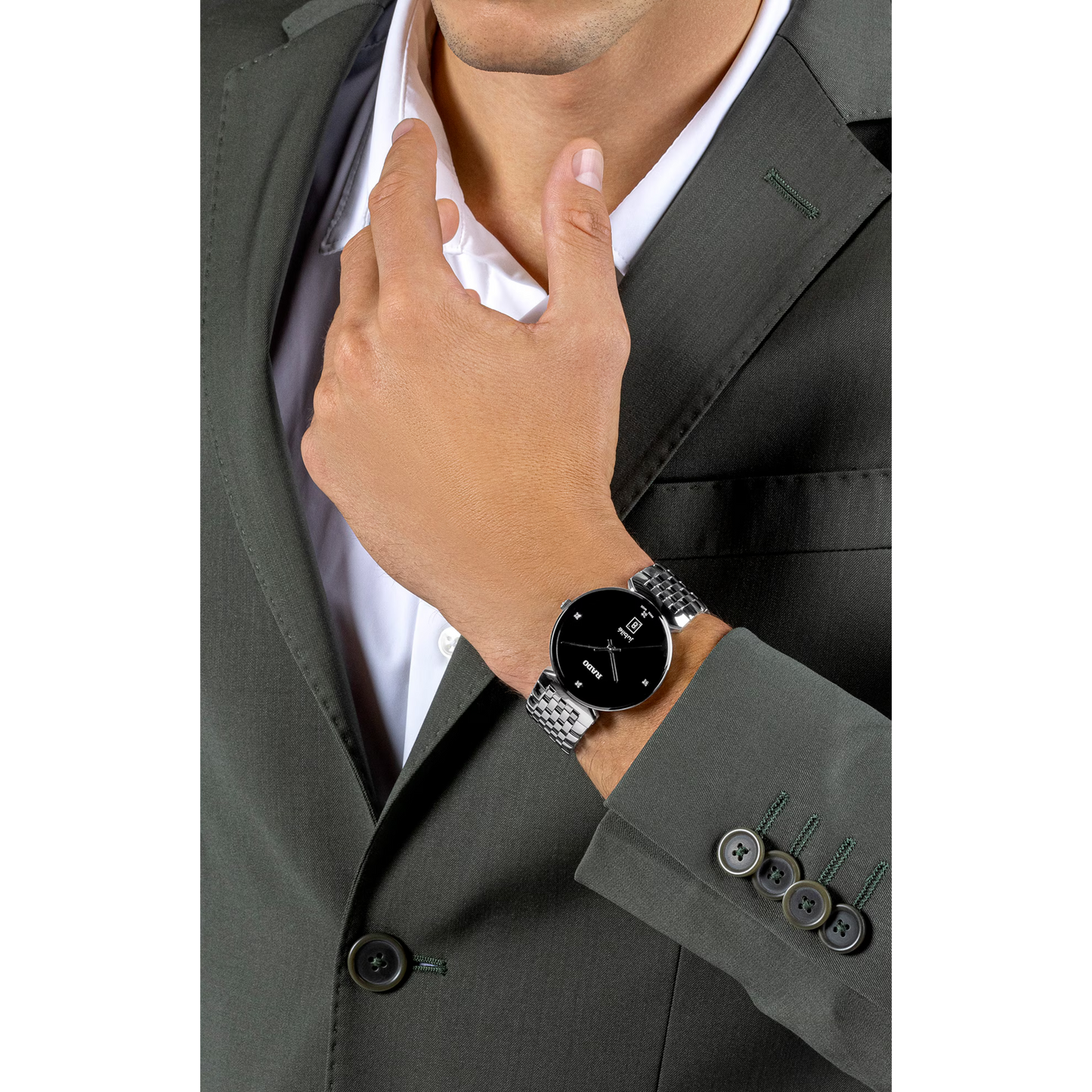 Rado Florence Diamonds Black Dial 38.0mm Watch - R48912713