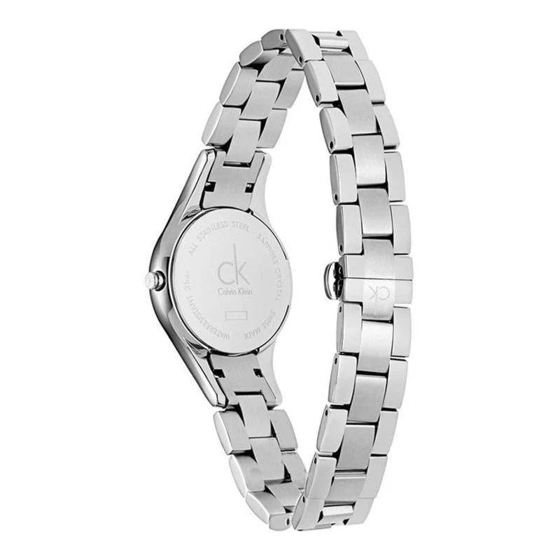 Calvin Klein Simplicity Pink Dial Silver Steel Strap Ladies Watch- K432314E