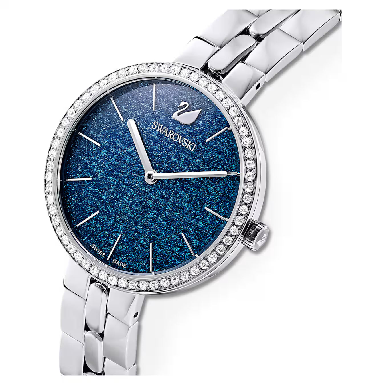 Swarovski Blue Dial Metal bracelet Ladies Watch - 5517790