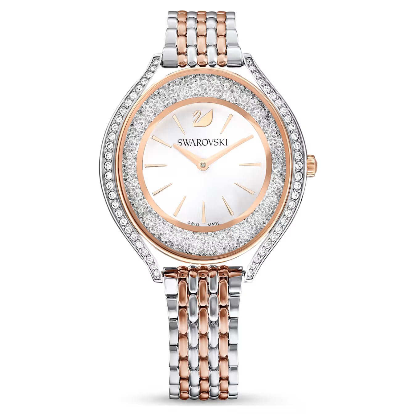 Swarovski Crystalline Aura Rose gold tone Dial Metal bracelet Ladies Watch - 5644075