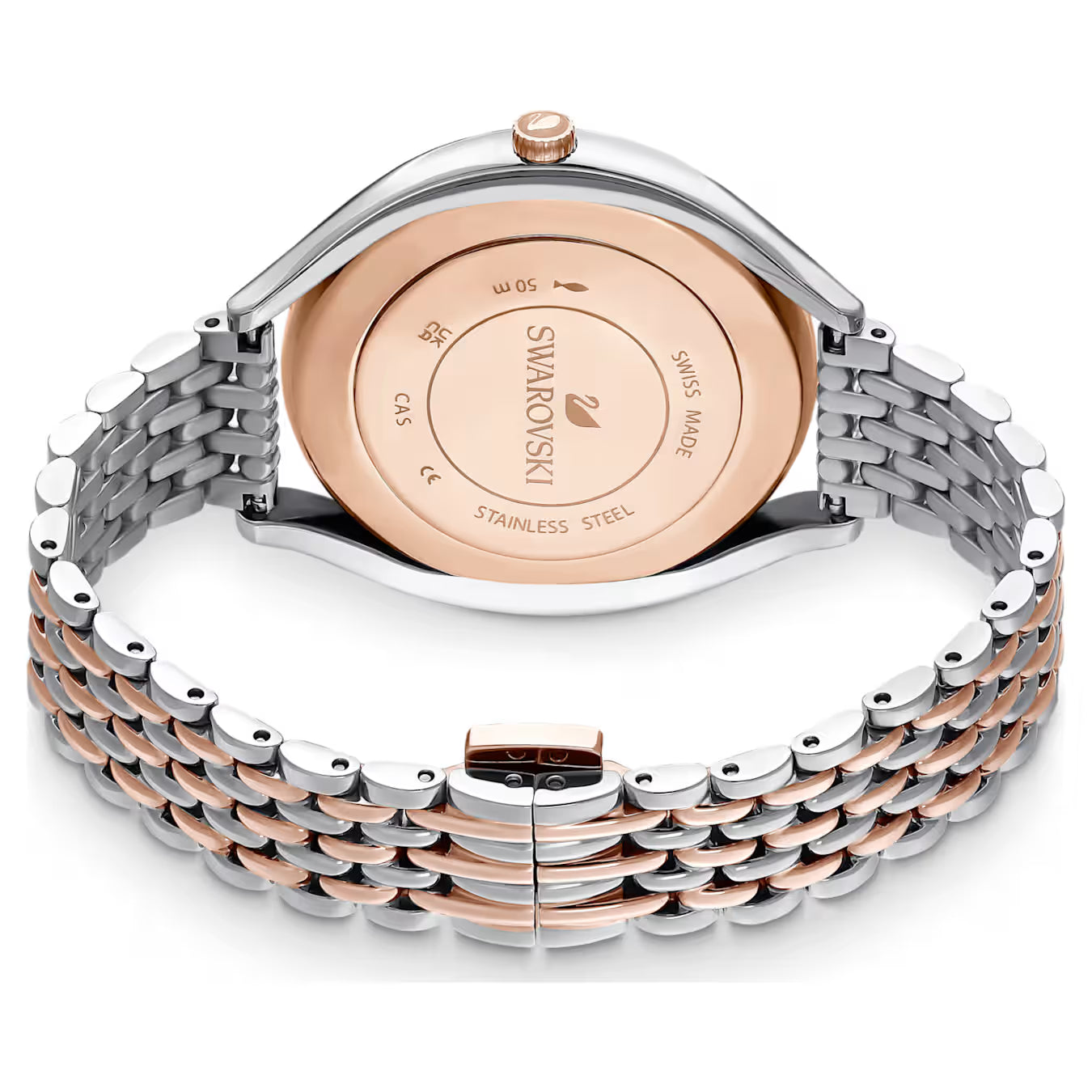 Swarovski Crystalline Aura Rose gold tone Dial Metal bracelet Ladies Watch - 5644075