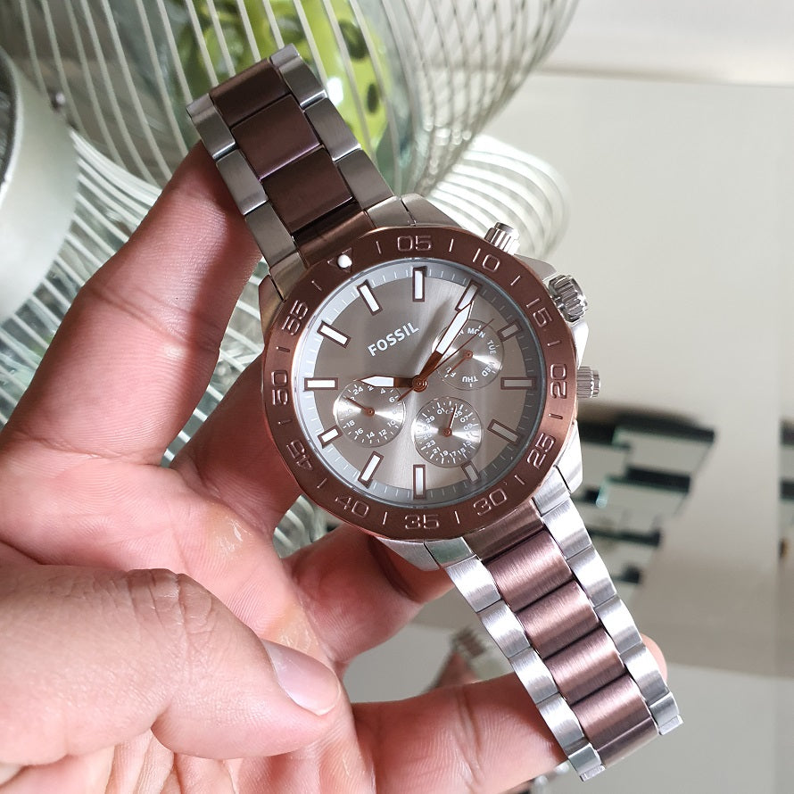 Fossil Copper Tone Men's Chronograph Watch- BQ2502