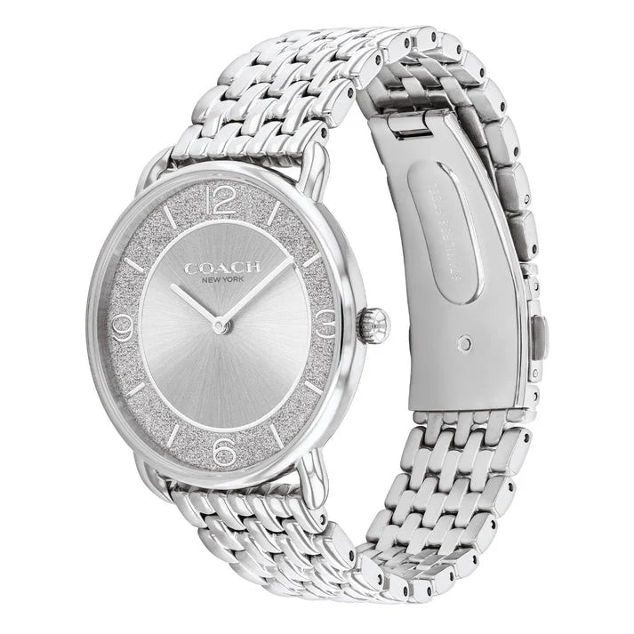 Coach ELLIOT SILVER WHITE DIAL STAINLESS STEEL Ladies Watch - 14504373