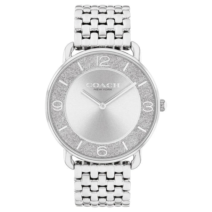 Coach ELLIOT SILVER WHITE DIAL STAINLESS STEEL Ladies Watch - 14504373