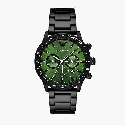 Emporio Armani Black Men's Chronograph Watch -AR11472