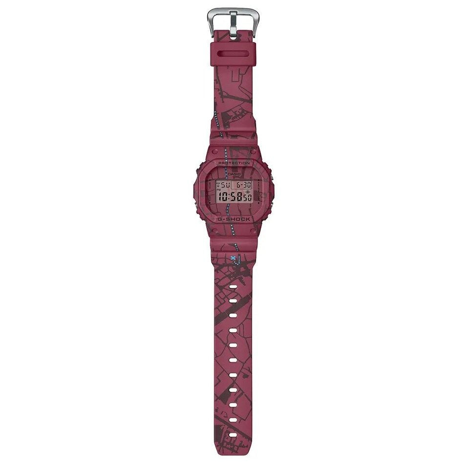 Casio G-Shock Treasure Hunt Shibuya Red Sports Digital Watch- DW-5600SBY-4DR