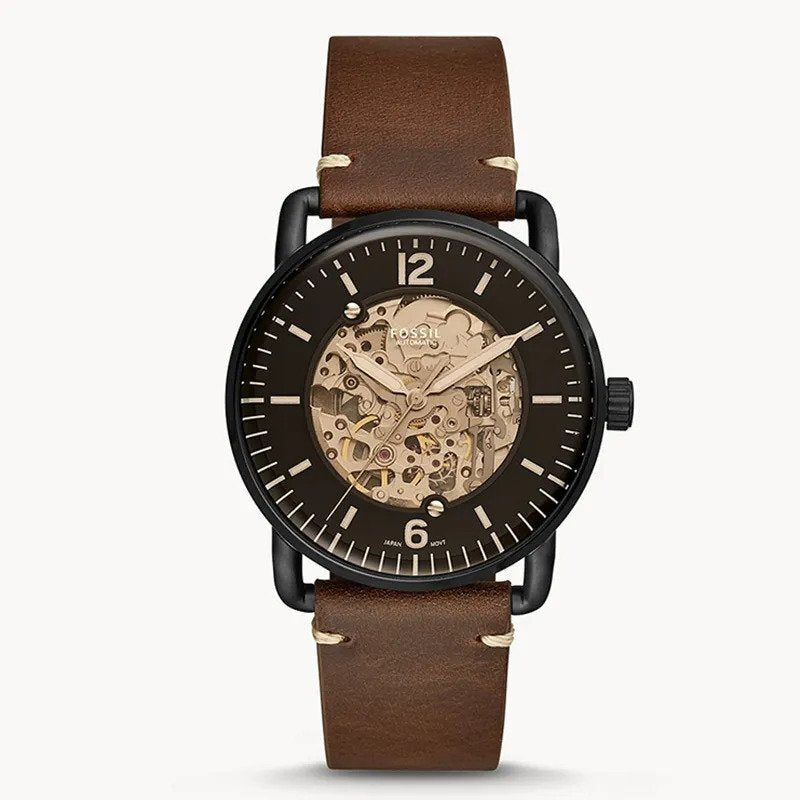 Fossil Commuter Skeleton Dial Men's Automatic watch- ME3158
