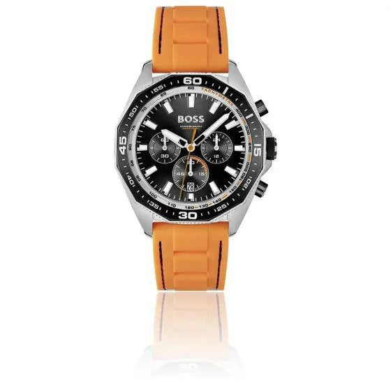 Hugo Boss Energy Orange Silicone Men's Watch- 1513970