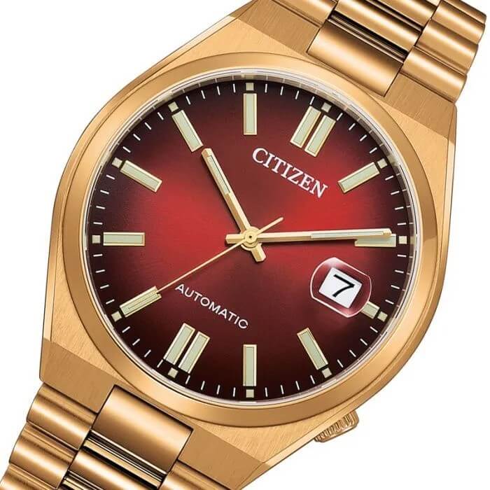 Citizen Tsuyosa Red and Gold Men's Mechanical Watch- NJ0153-82X