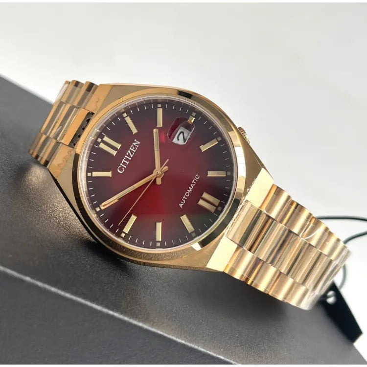 Citizen Tsuyosa Red and Gold Men's Mechanical Watch- NJ0153-82X