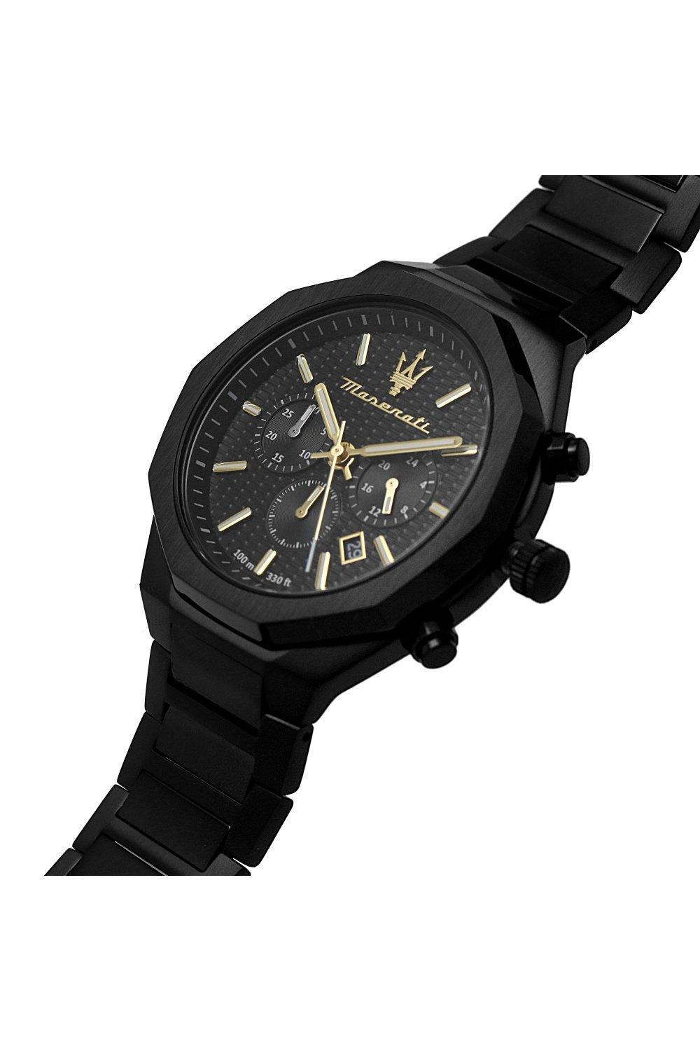 Maserati Black Dial Men's Chronograph Watch - R8873642005