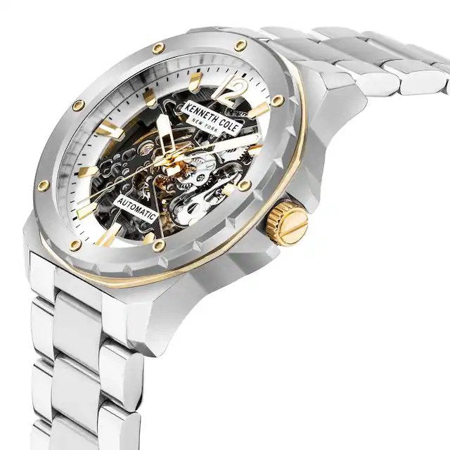 Kenneth Cole Skeleton Dial Men's Automatic Watch - KCWGL2104202MN