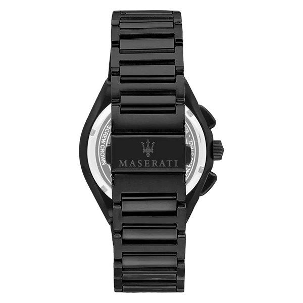 Maserati Triconic All Black Men's Chronograph Watch- R8873639003