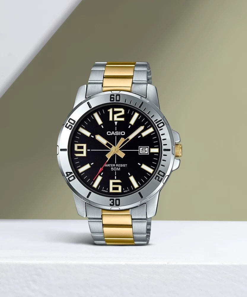 Casio Standard Analog Date watch- MTP-VD01SG-1BVUDF