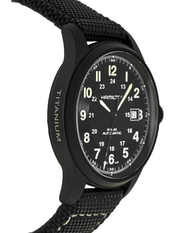 Hamilton Khaki Field Titanium Automatic Men's Watch- H70575733